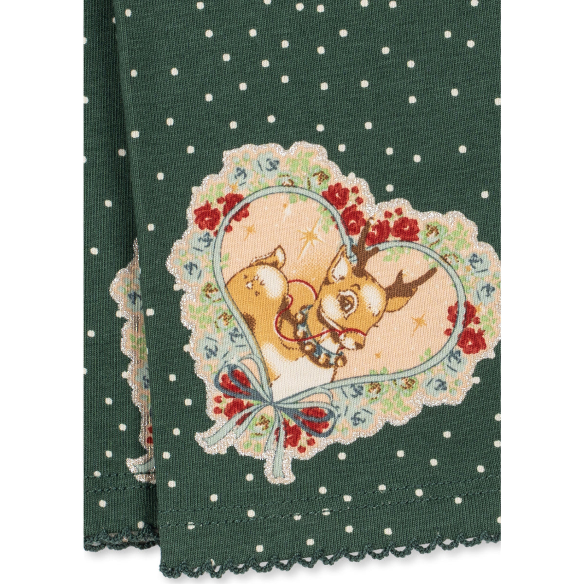 Konges Sløjd Deer Diary Green Basic Blouse/Pants Set Gots