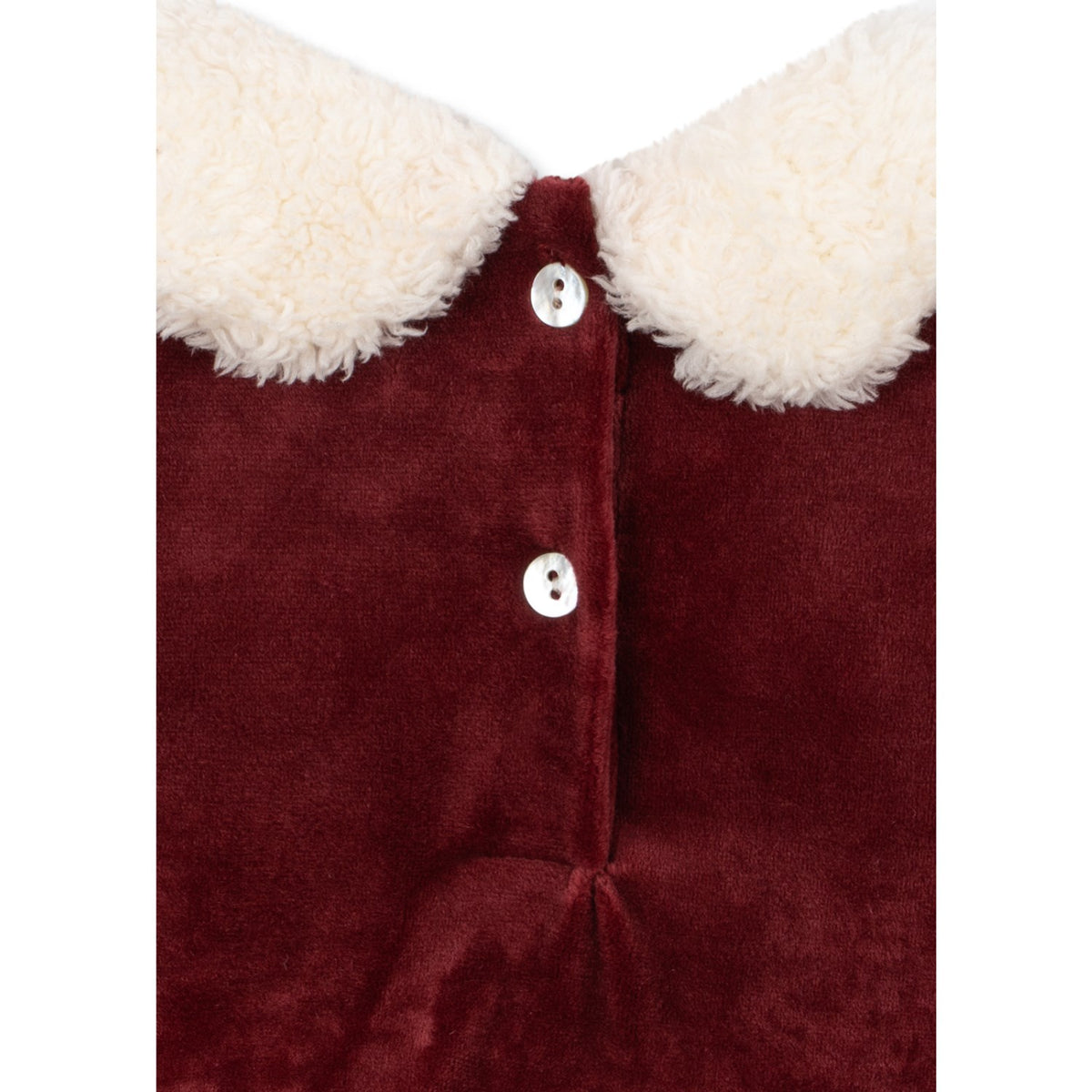 Konges Sløjd Red Dahlia Christmas Romper Dress Grs