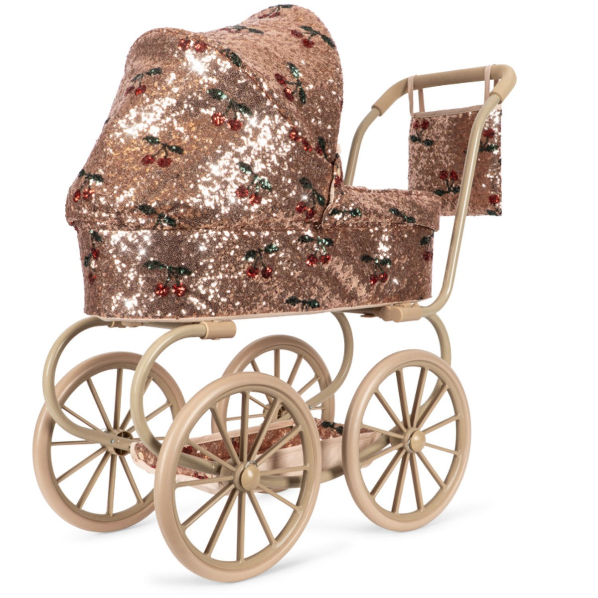 Konges Sløjd Cherry Sequin Sparkly Minnie Doll Pram