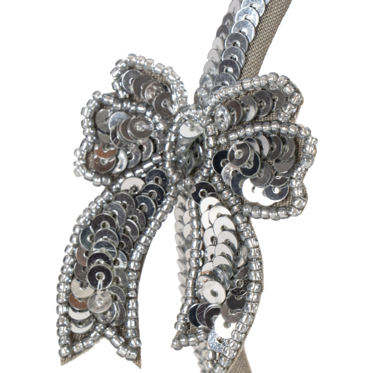 Konges Sløjd Silver Sequin Bow Hairbrace