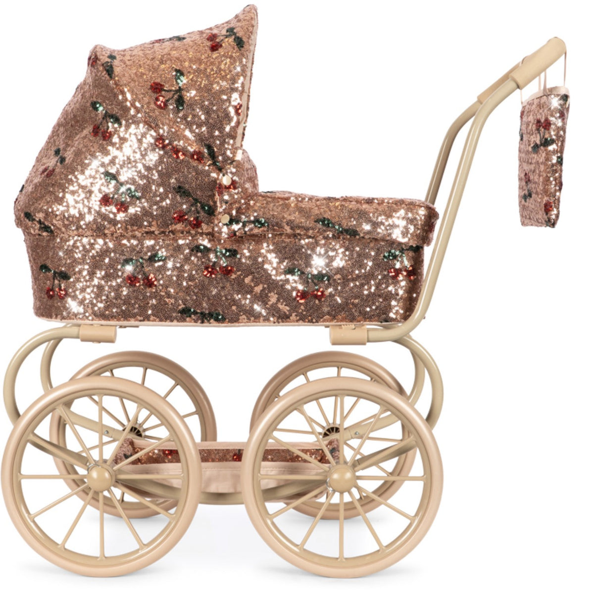 Konges Sløjd Cherry Sequin Sparkly Minnie Doll Pram