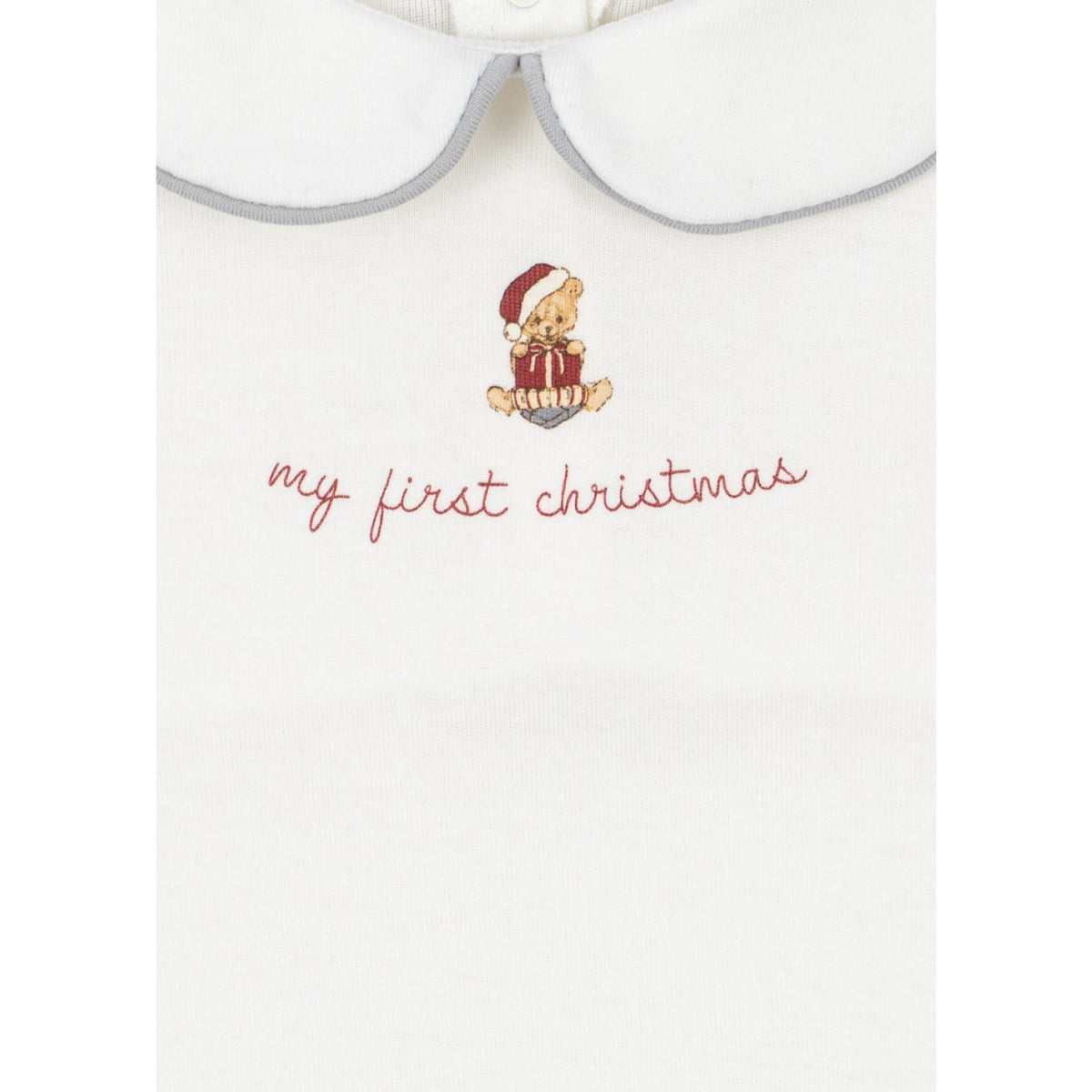 Konges Sløjd Optic White My First Christmas Onesie Gots