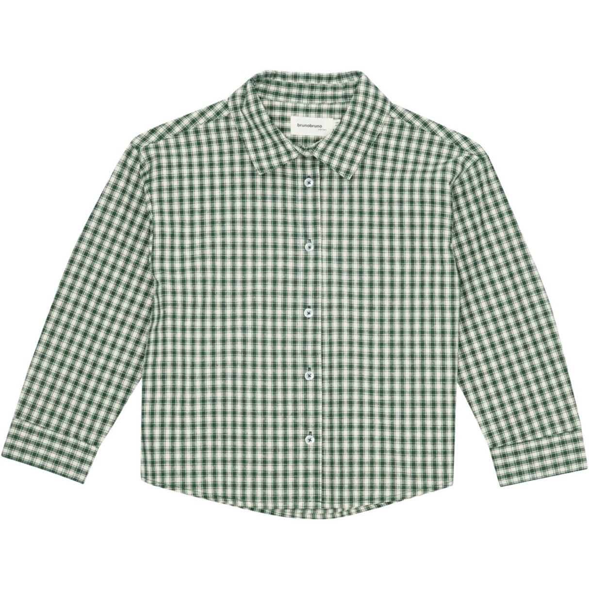 brunobruno nation Myrtle Green Check Nohrla Check Shirt