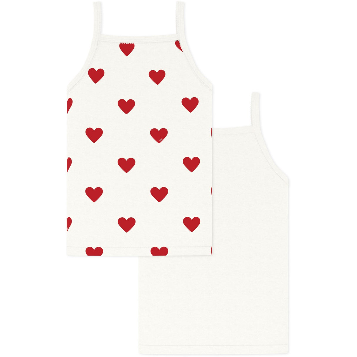 Petit Bateau Hearts Chemise Top 2-Pack
