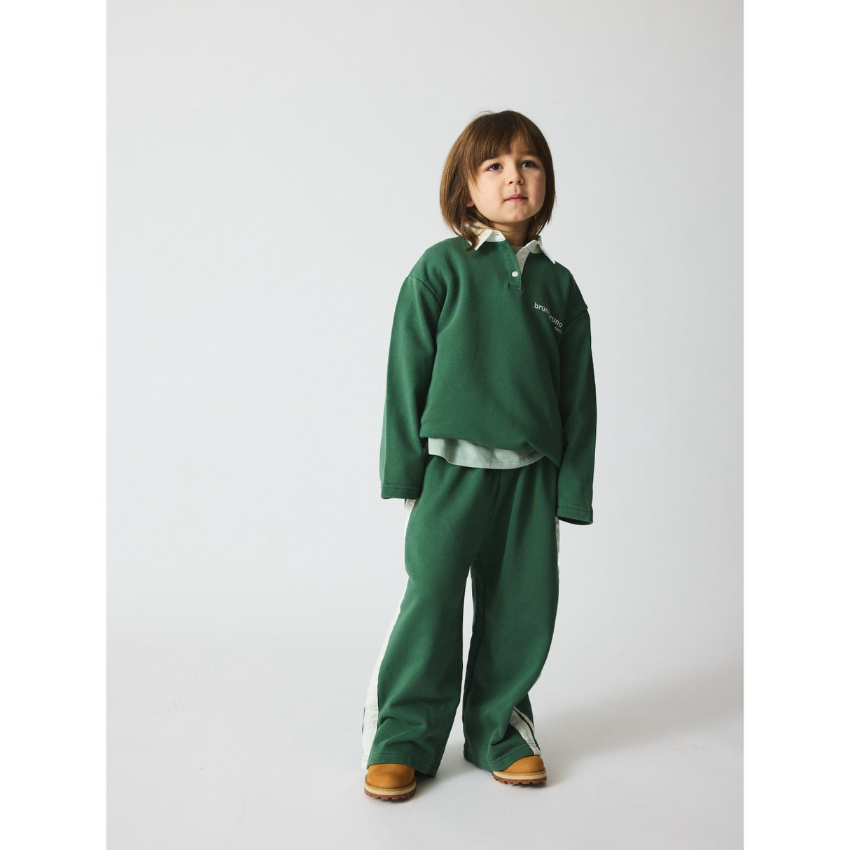 brunobruno nation Myrtle Green Dana Polo Sweatshirt Nb