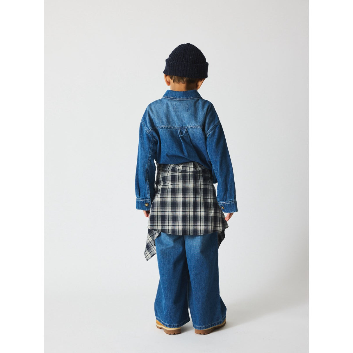 brunobruno nation Mid Blue Denim Ina Denim Shirt