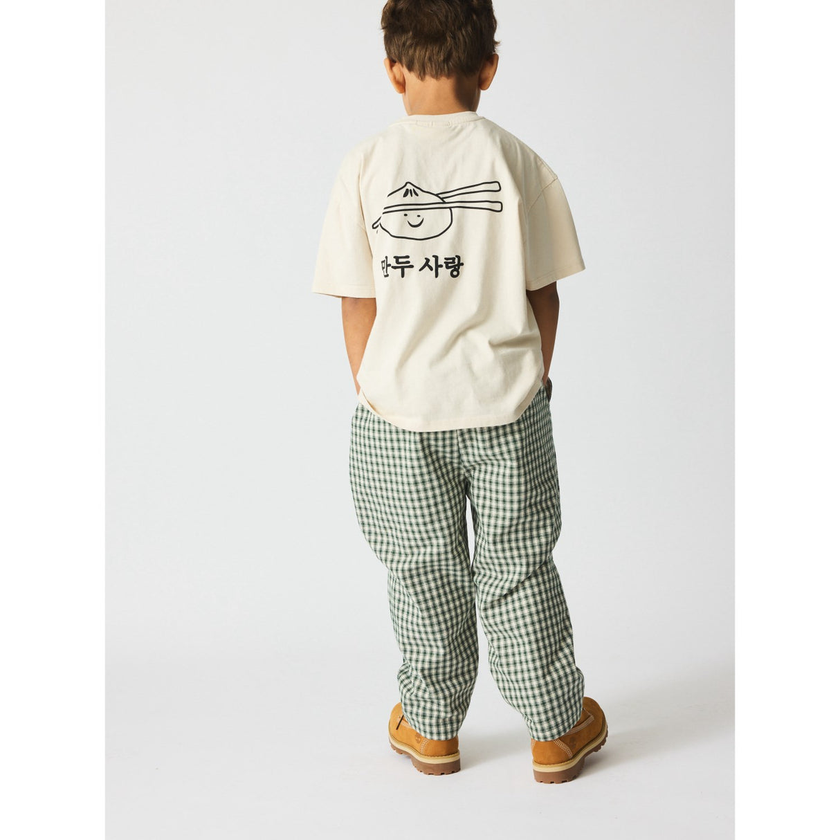 brunobruno nation Myrtle Green Check Dora Check Pants