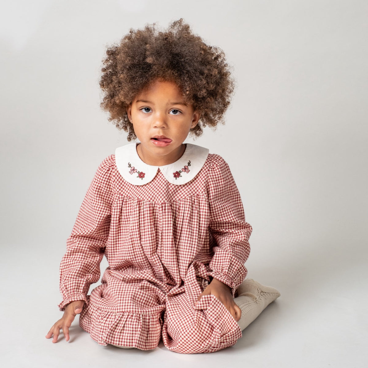 That's Mine Maple Check Marmonia Dress