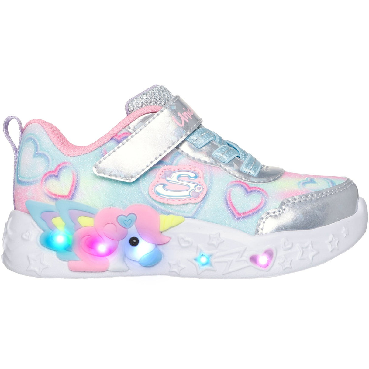 Skechers Silver Unicorn Charmer - Lil Heart S