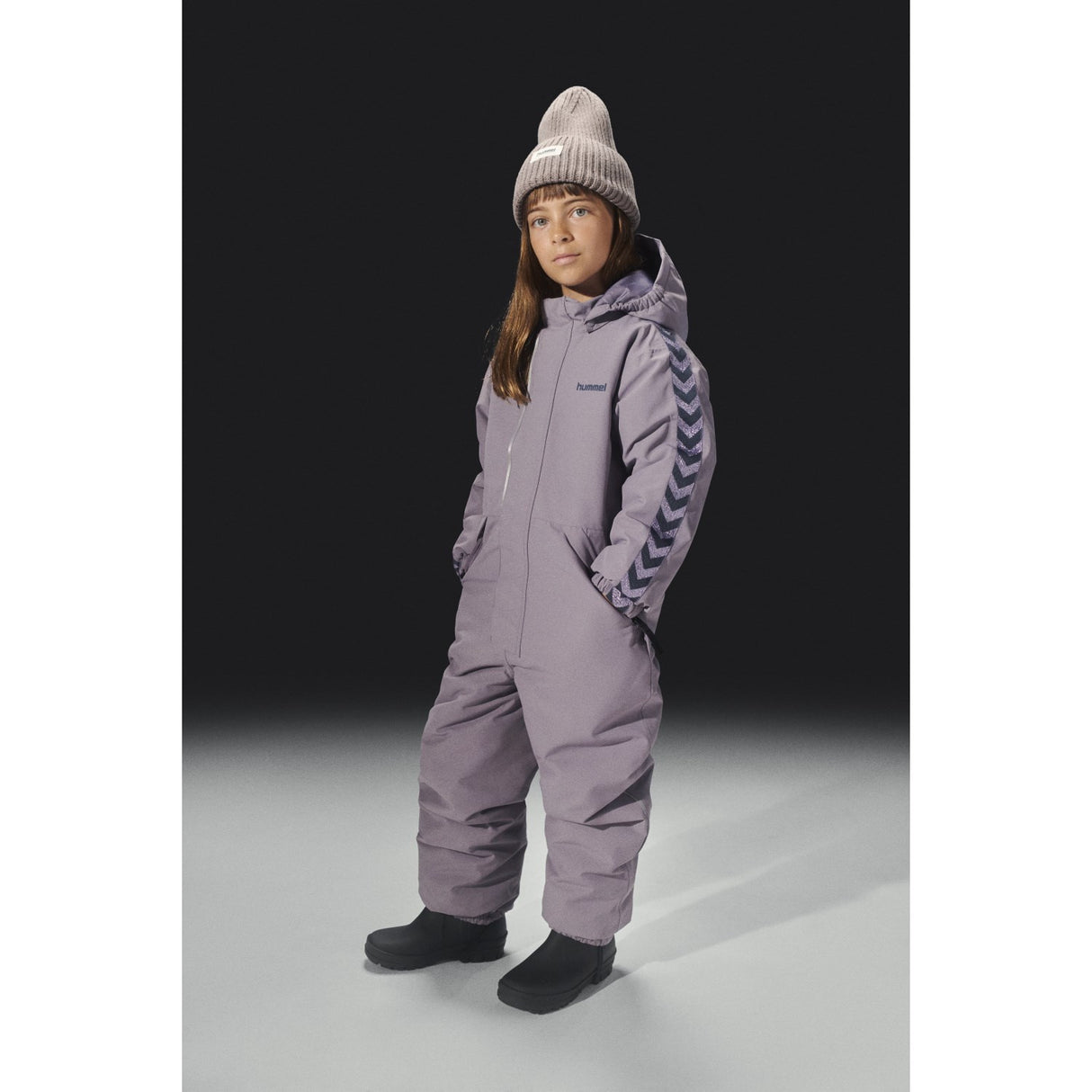 Hummel Gray Ridge Jr Chevron Snowsuit Wp 10K