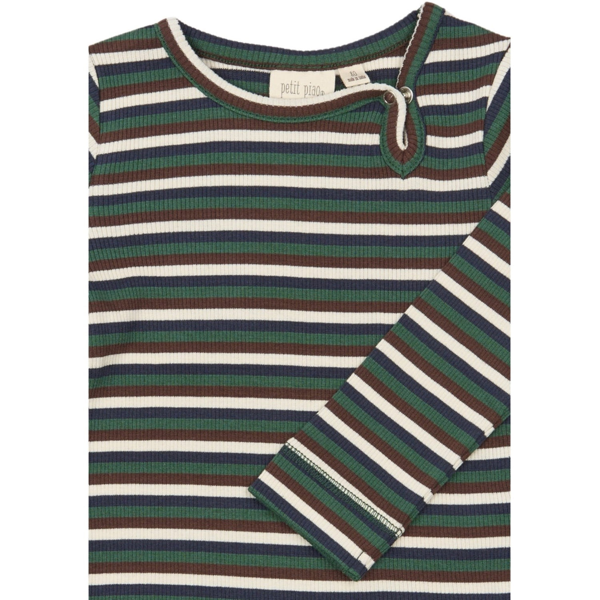 Petit Piao Trekking Green Multistriped Ppsong L_S Body