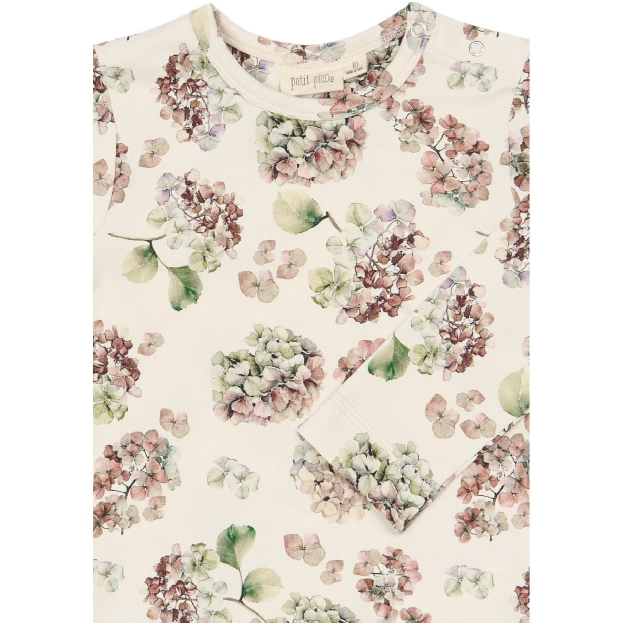 Petit Piao Eggnog Hydranger Aop Ppstar Blouse