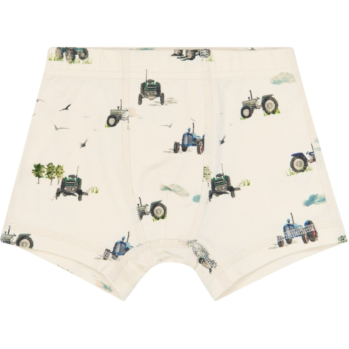 Petit Piao Eggnog Tractor Aop Ppstar Boxers 2-Pack