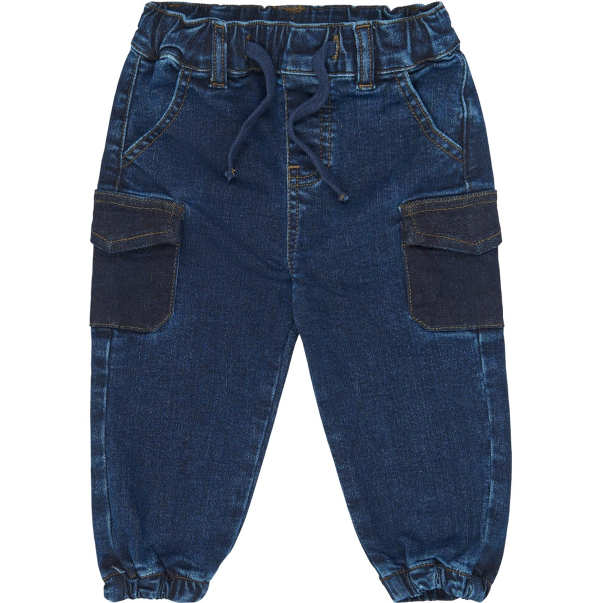 Petit Piao Blue Denim Ppgelm Denim Pants