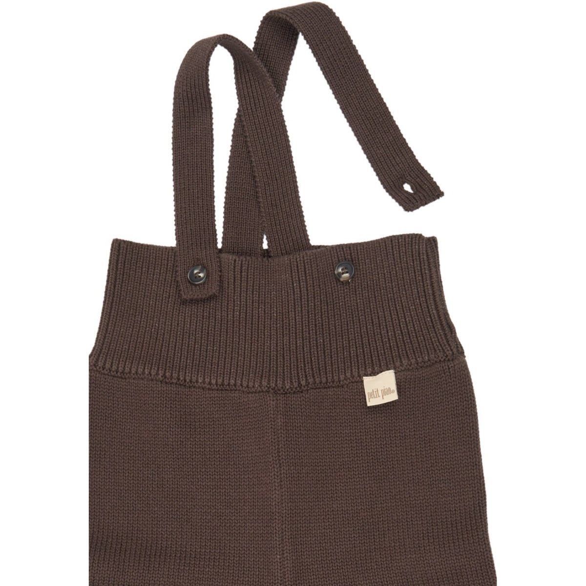 Petit Piao Chestnut Ppdag High Strap Knit Pants
