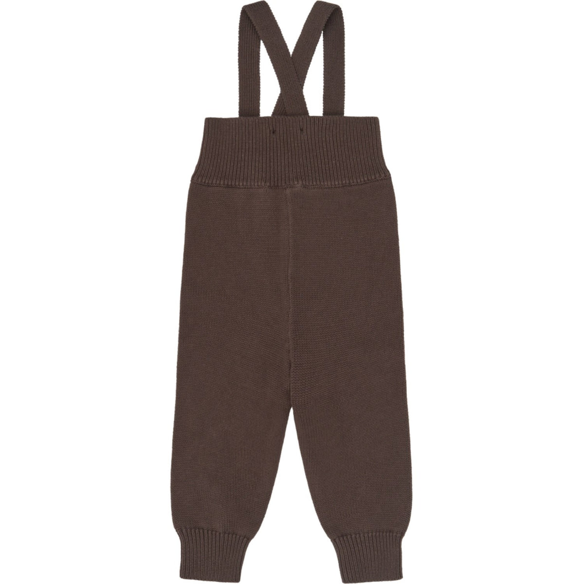 Petit Piao Chestnut Ppdag High Strap Knit Pants