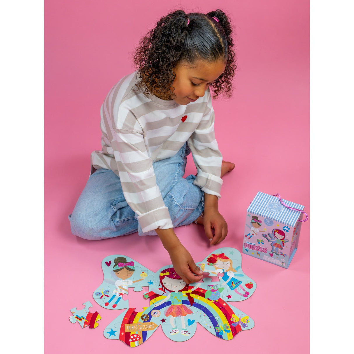 Floss & Rock Puslespil I Facon 30 Stk. - Rainbow Fairy