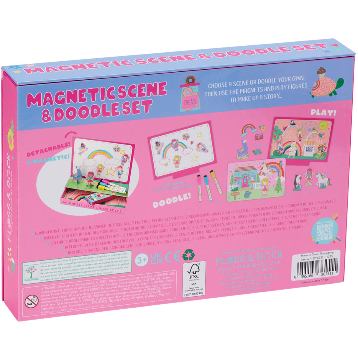 Floss & Rock Magnetisk Lege & Tegnesæt - Rainbow Fairy