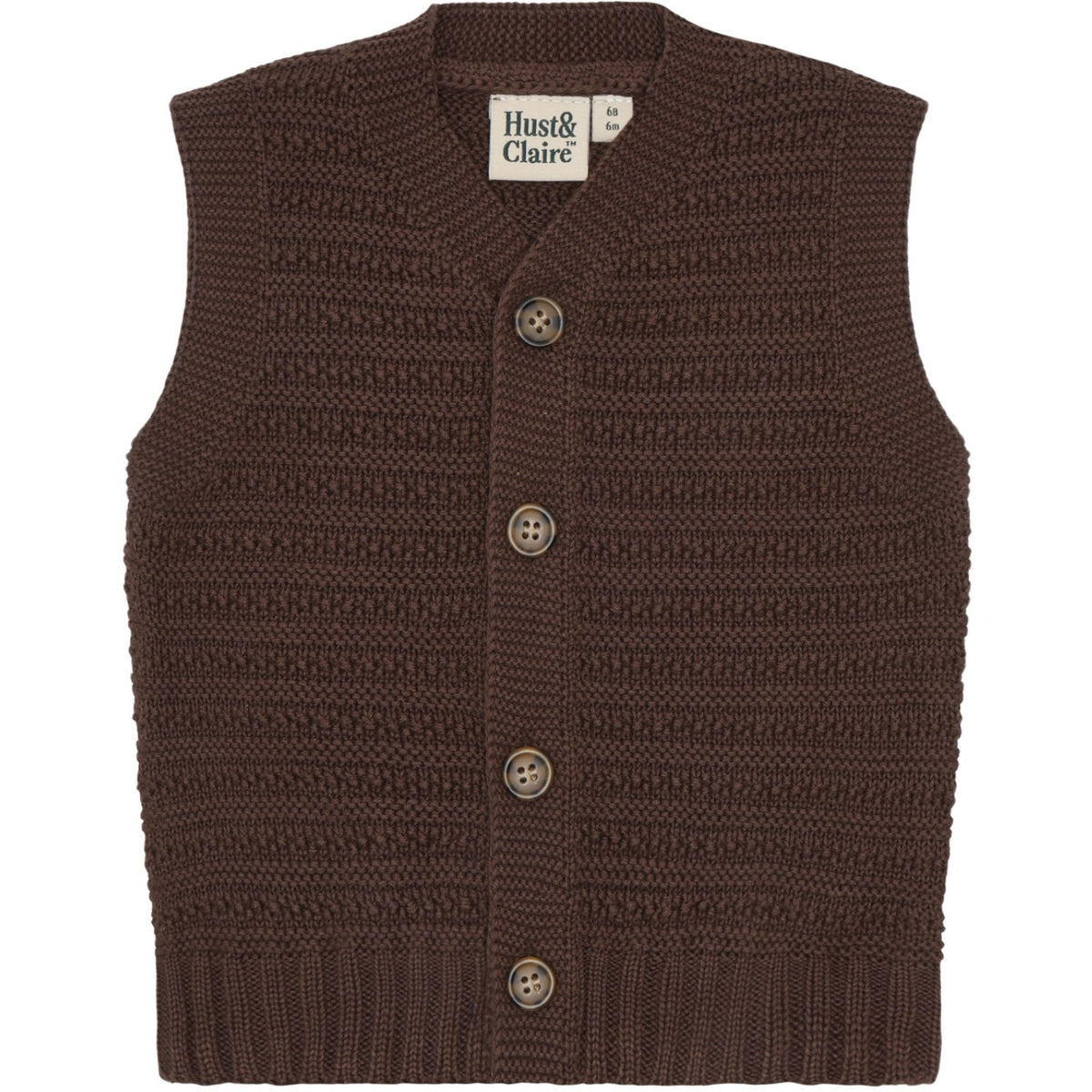 Hust & Claire Brown Stone Perry Buttons