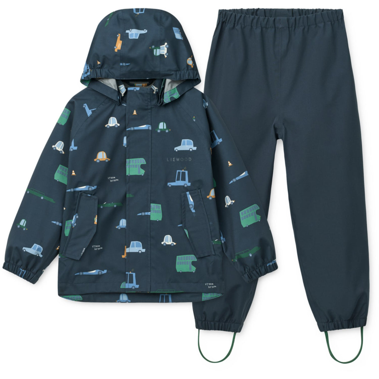 LIEWOOD Cars / Classic Navy Pedia Rainwear Set