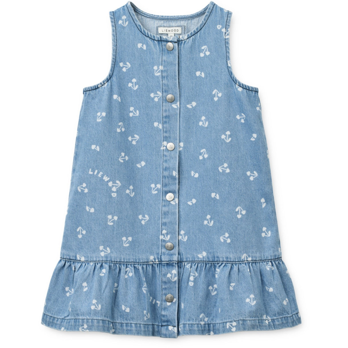 LIEWOOD Cherry Heart Sandy / Denim Sybilla Light Denim Dress