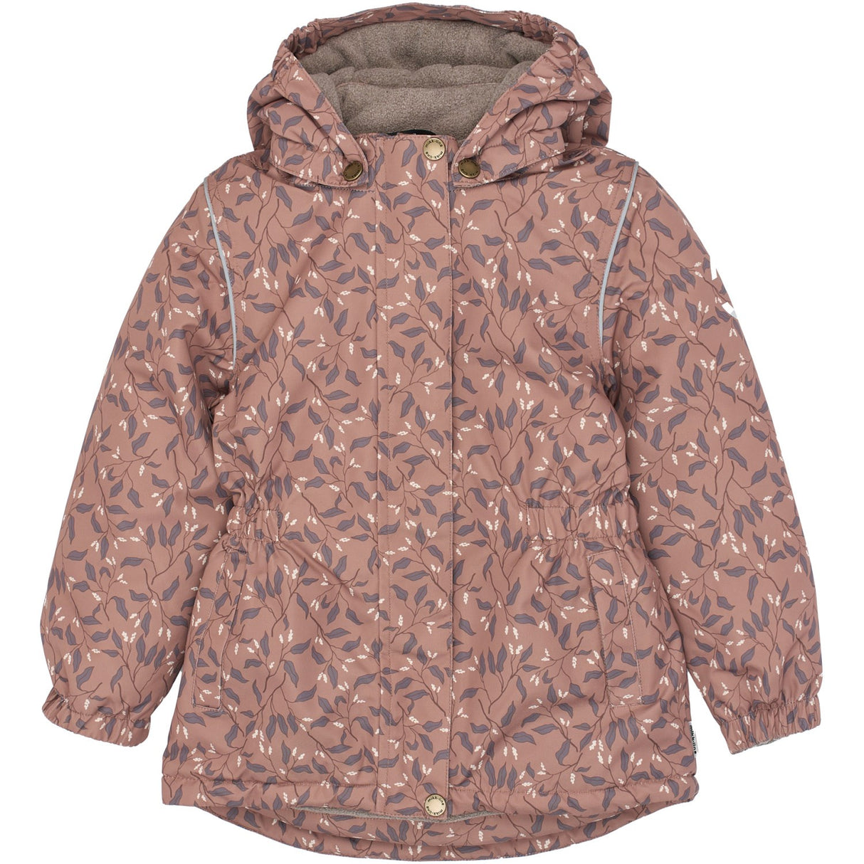 Mikk-Line Leaf AOP Winter Jacket Waist AOP