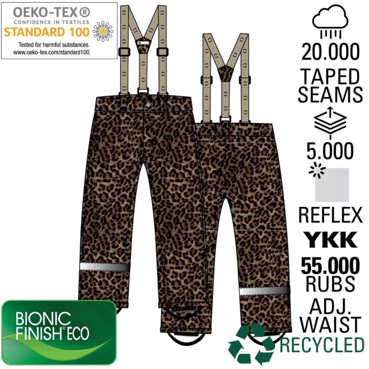Mikk-Line Leo Uni Snow Pant AOP