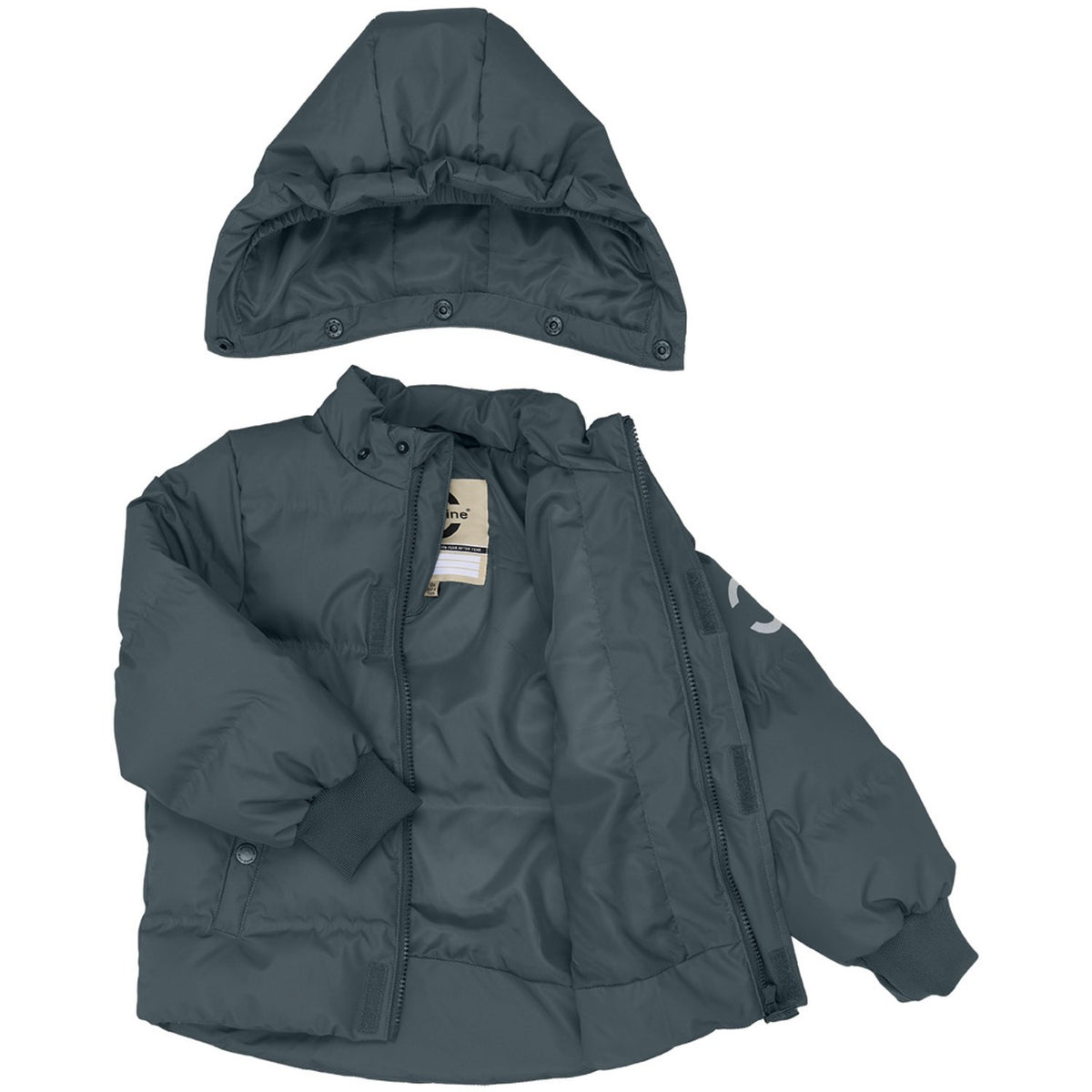 Mikk-Line Dark Slate Puffer Jacket