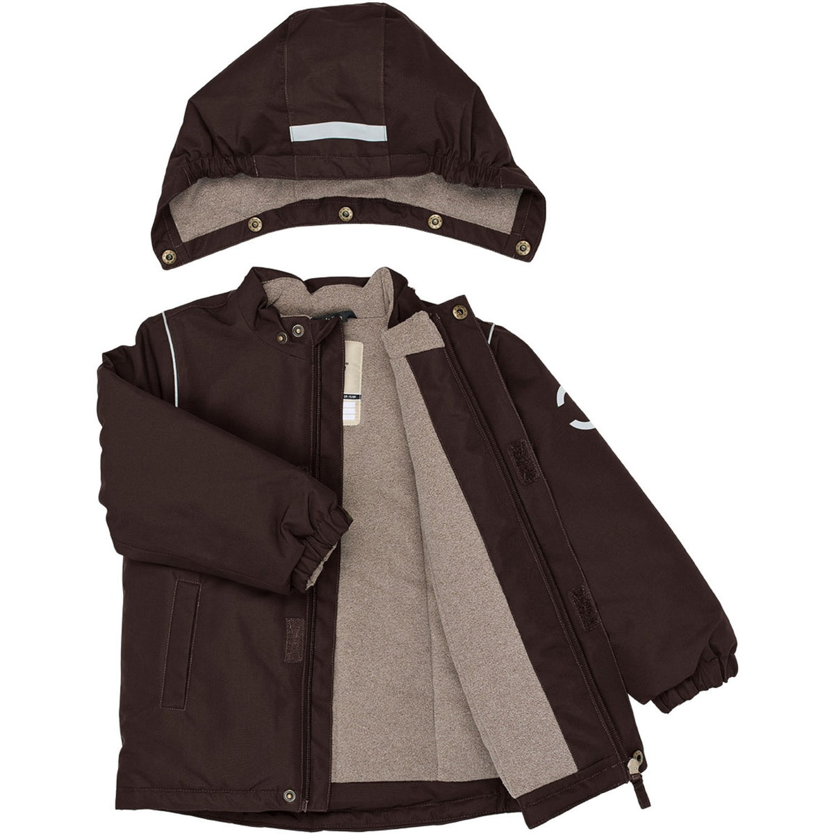 Mikk-Line Coffee Bean Winter Jacket Solid Brown