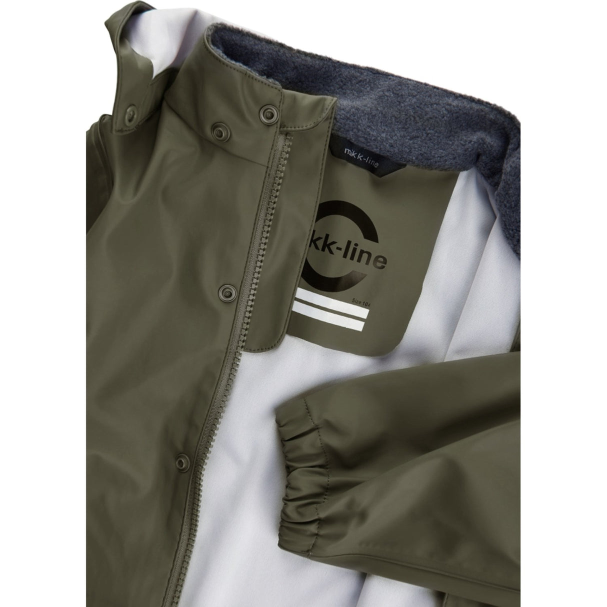Mikk-Line Rainwear Jacket And Pants Dusty Olive