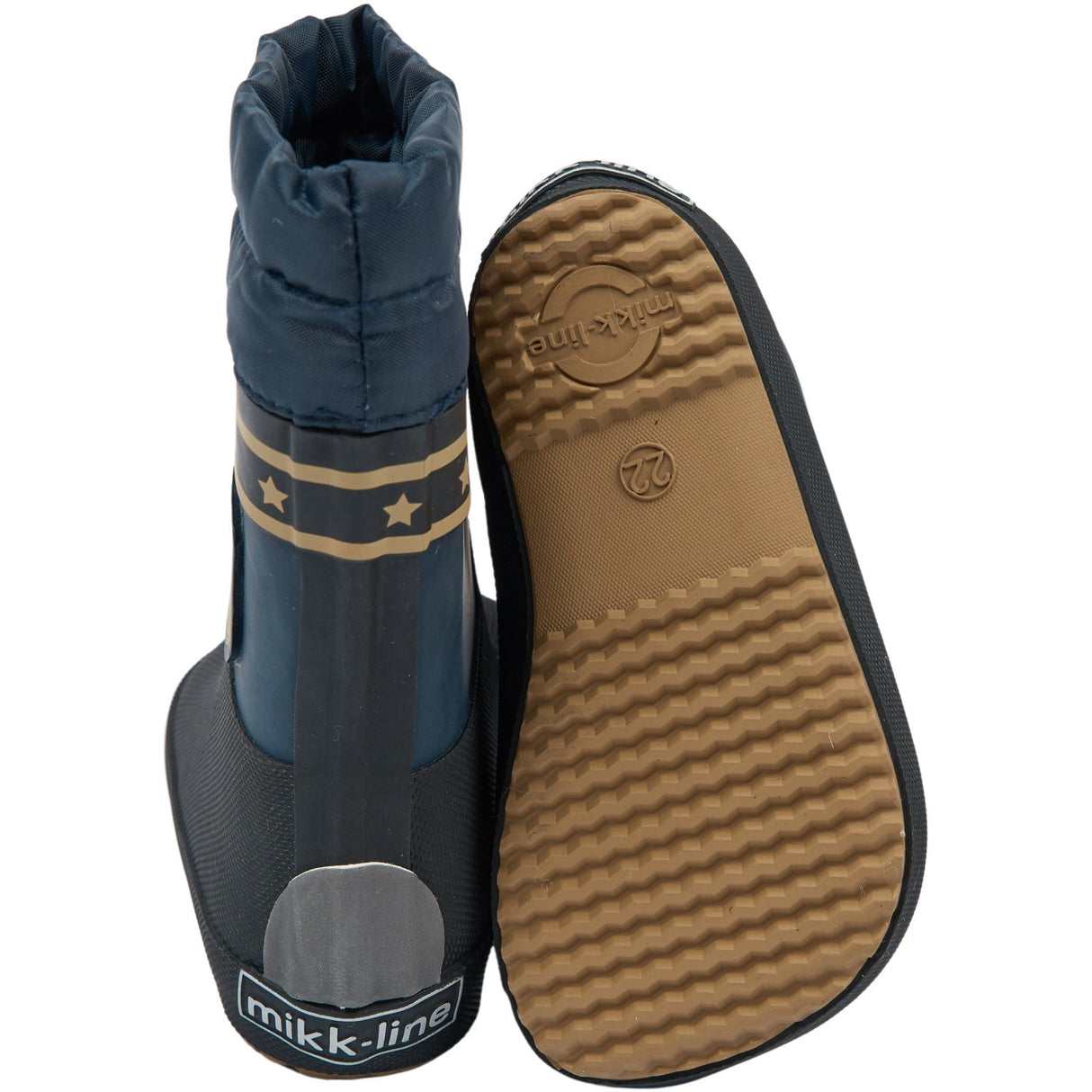 Mikk-Line Blue Nights Wellies Winter Police - Barefoot