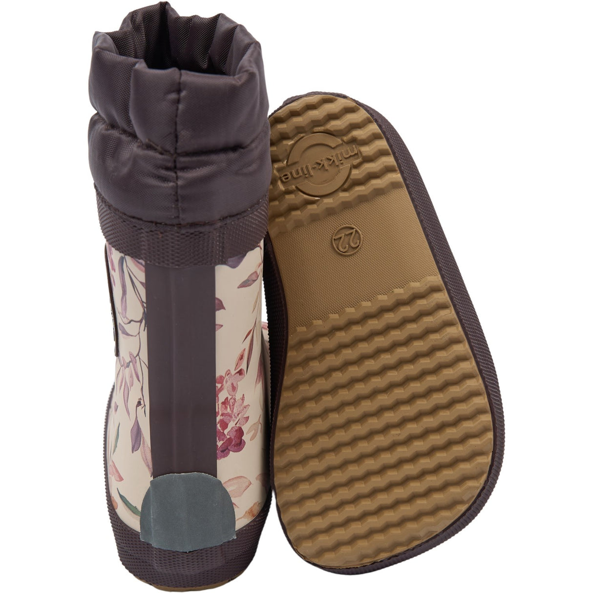 Mikk-Line Berries & Birds AOP Wellies Winter AOP - Barefoot