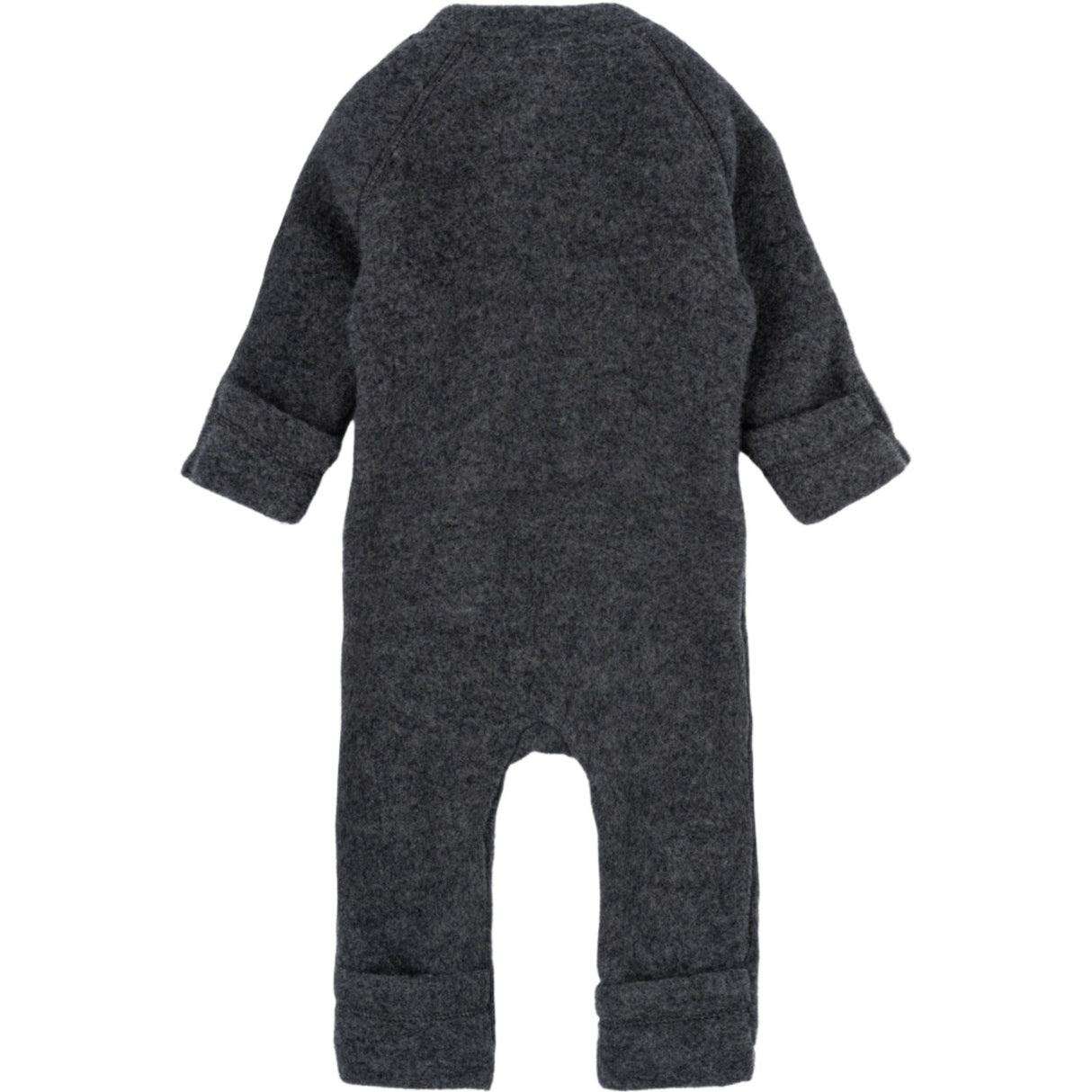 Mikk-Line Wool Baby Suit Anthracite Melange
