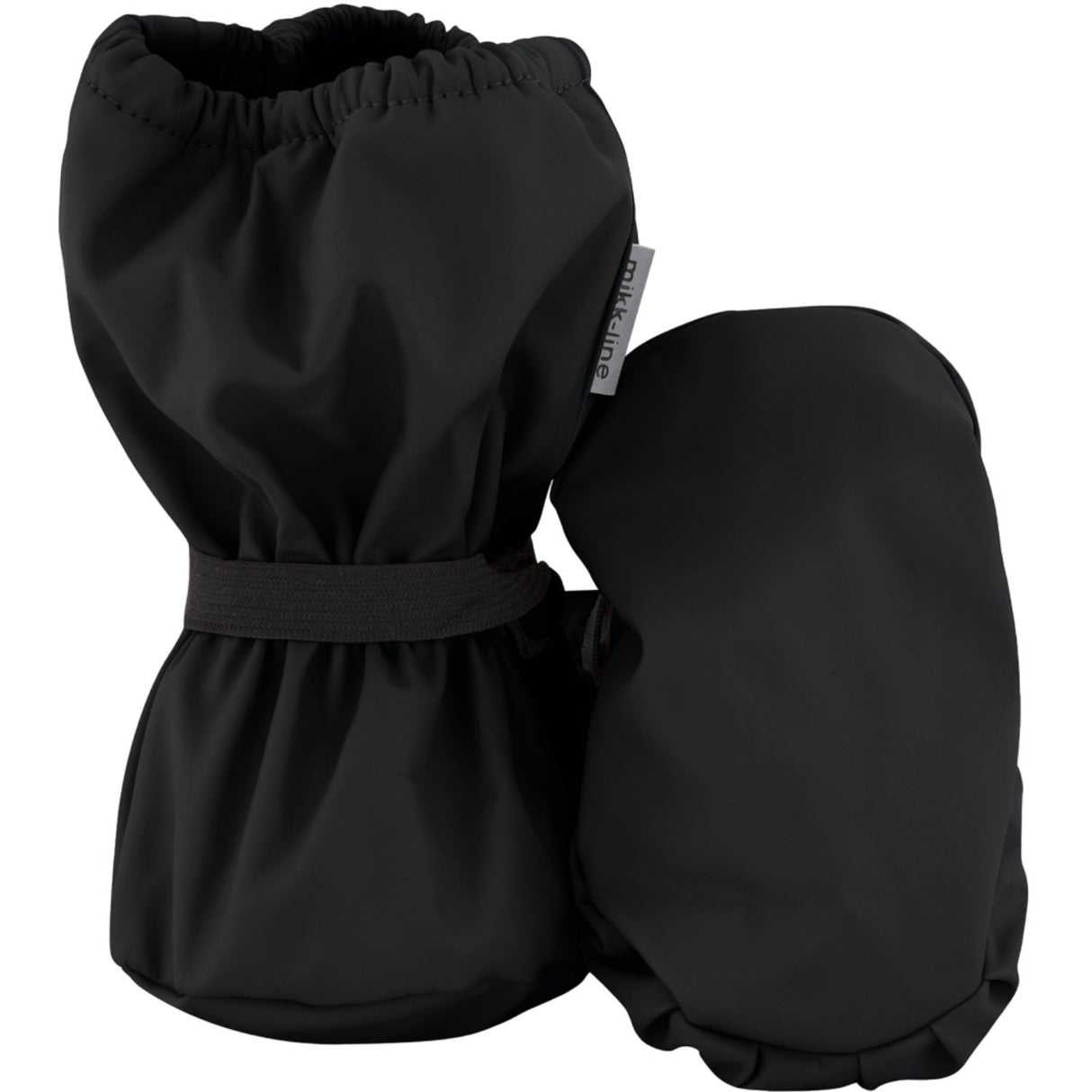 Mikk-Line Rain Footies w. Fleece Black