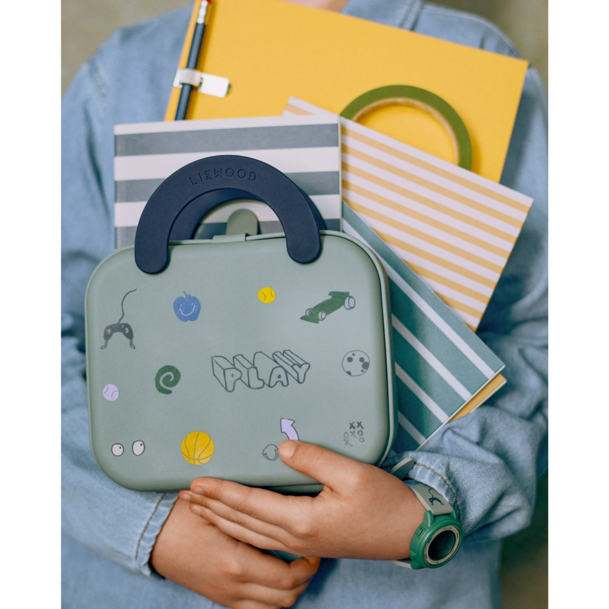 LIEWOOD Play / Dusty Peppermint Elara Foldable Lunchbox