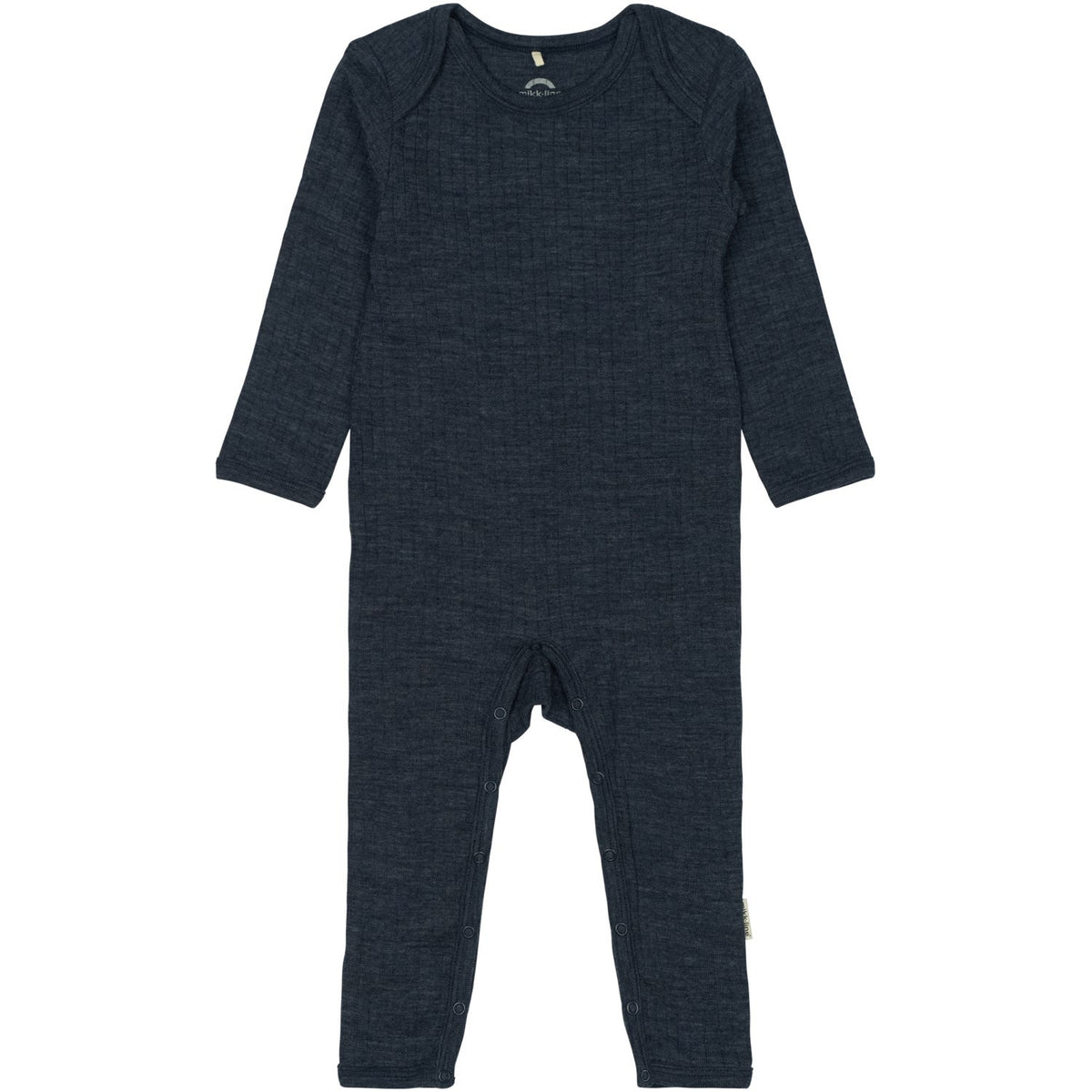 Mikk-Line Melange Blue Nights Merino Wool Ls Suit