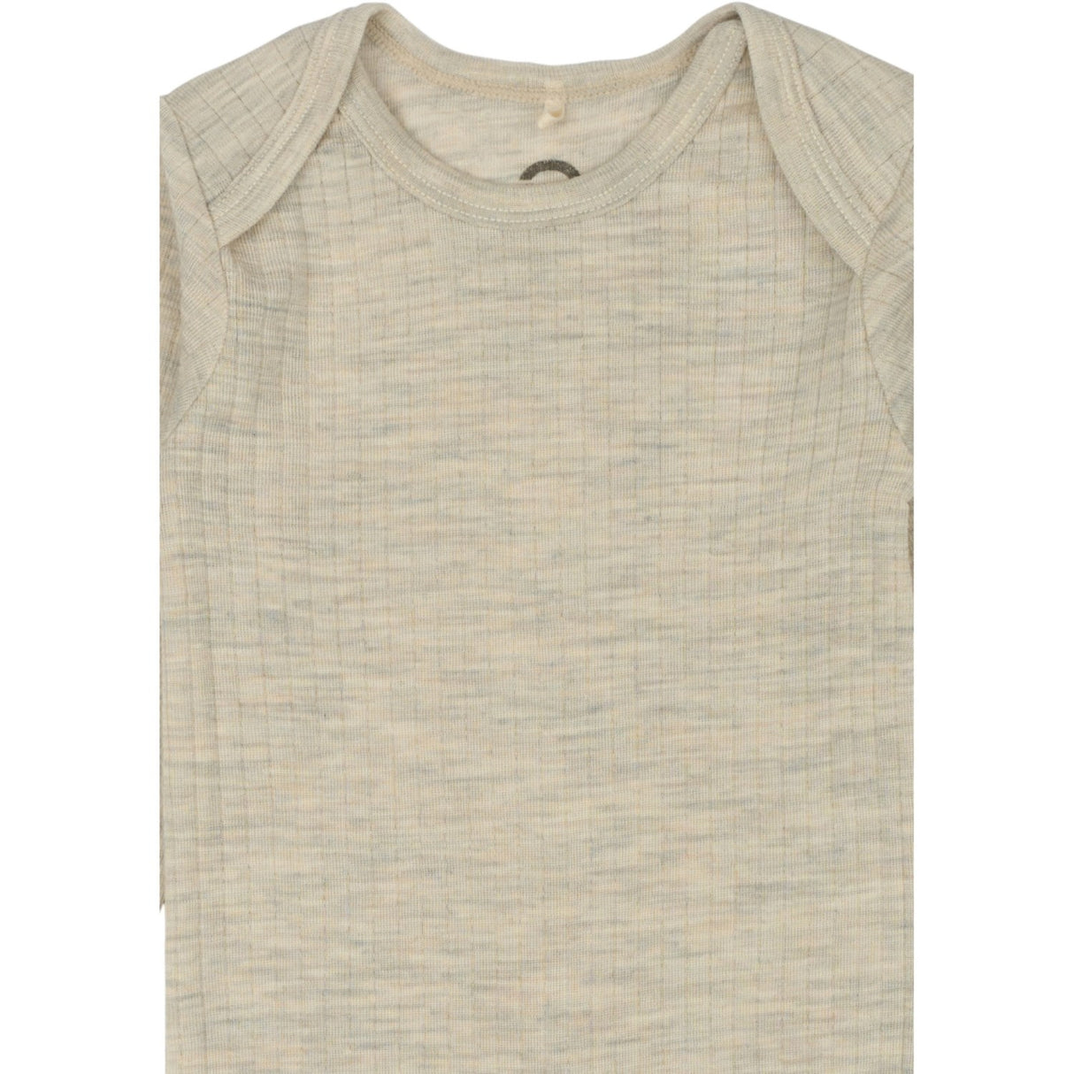 Mikk-Line Melange Offwhite Merino Wool Ls Suit