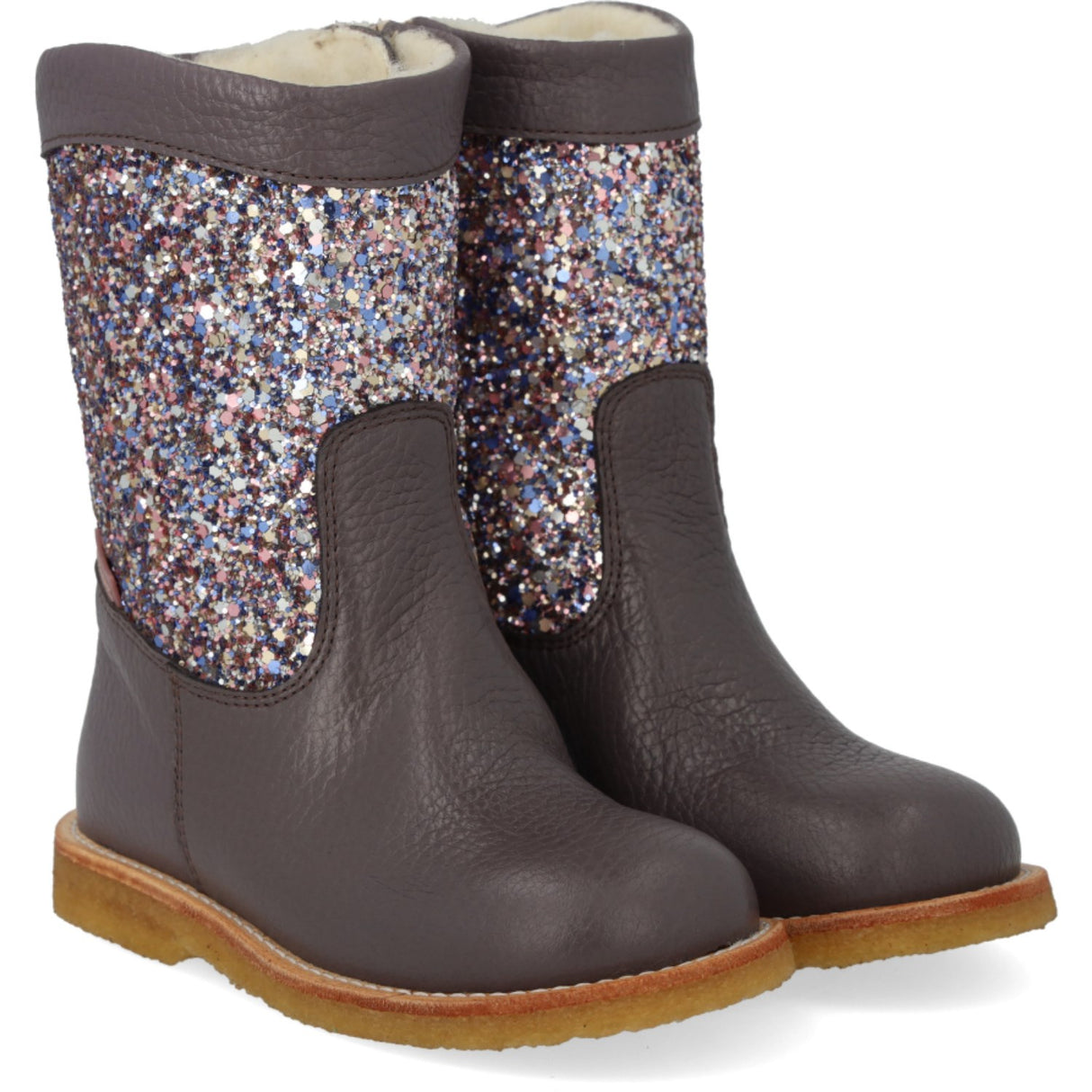 Angulus Lavender/Pastel Multi Glitter Tex Vinterstøvle With Glitter