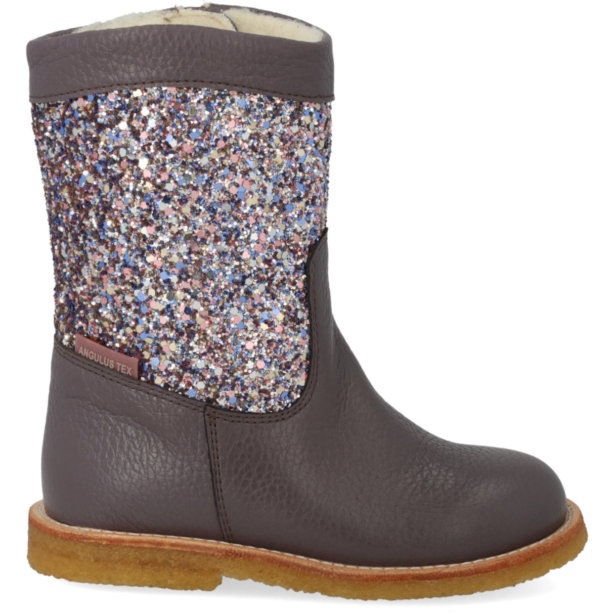 Angulus Lavender/Pastel Multi Glitter Tex Vinterstøvle With Glitter