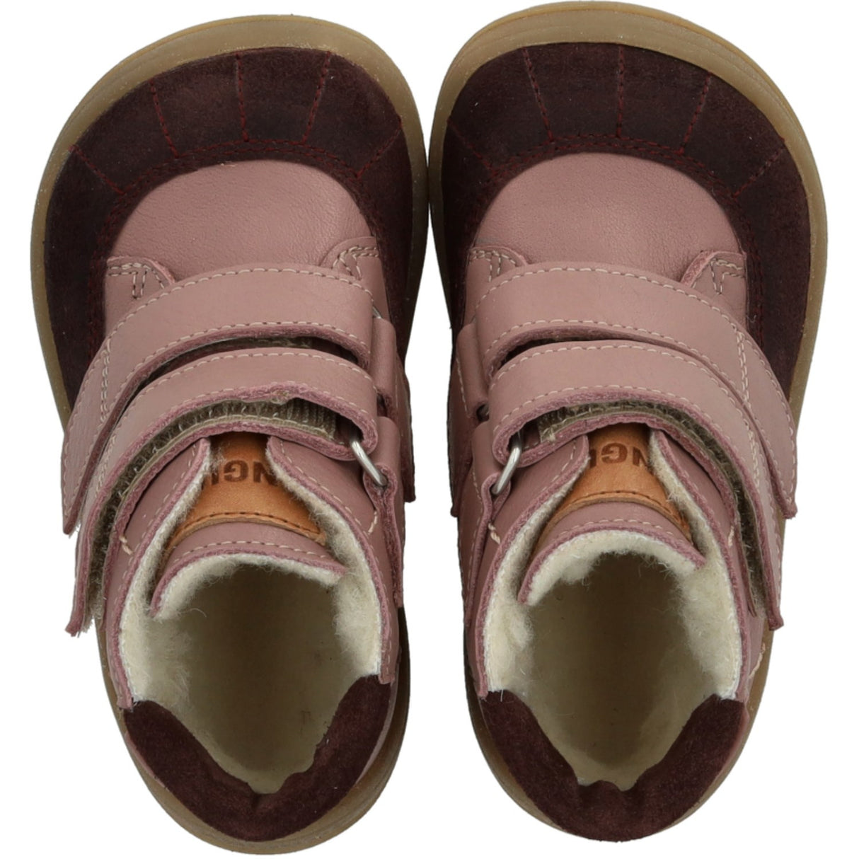 Angulus Aubergine/Faded Rose/Tan Beginner Tex-Støvle With Kontraststikninger