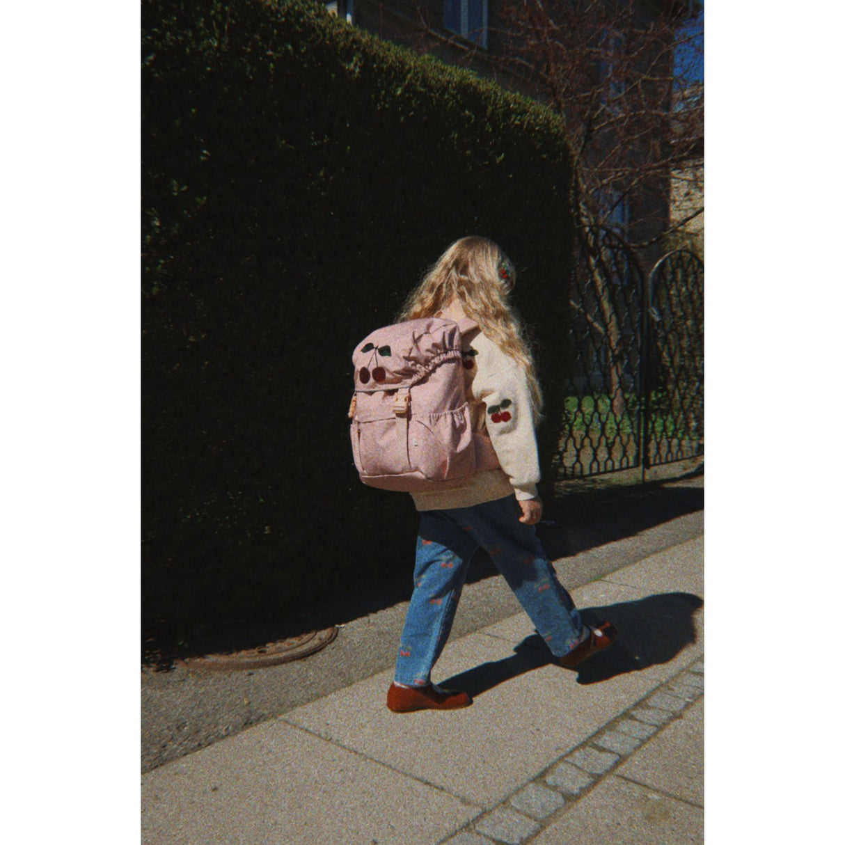 Konges Sløjd Ma Grande Cerise Denim Magot Frill Pants Gots