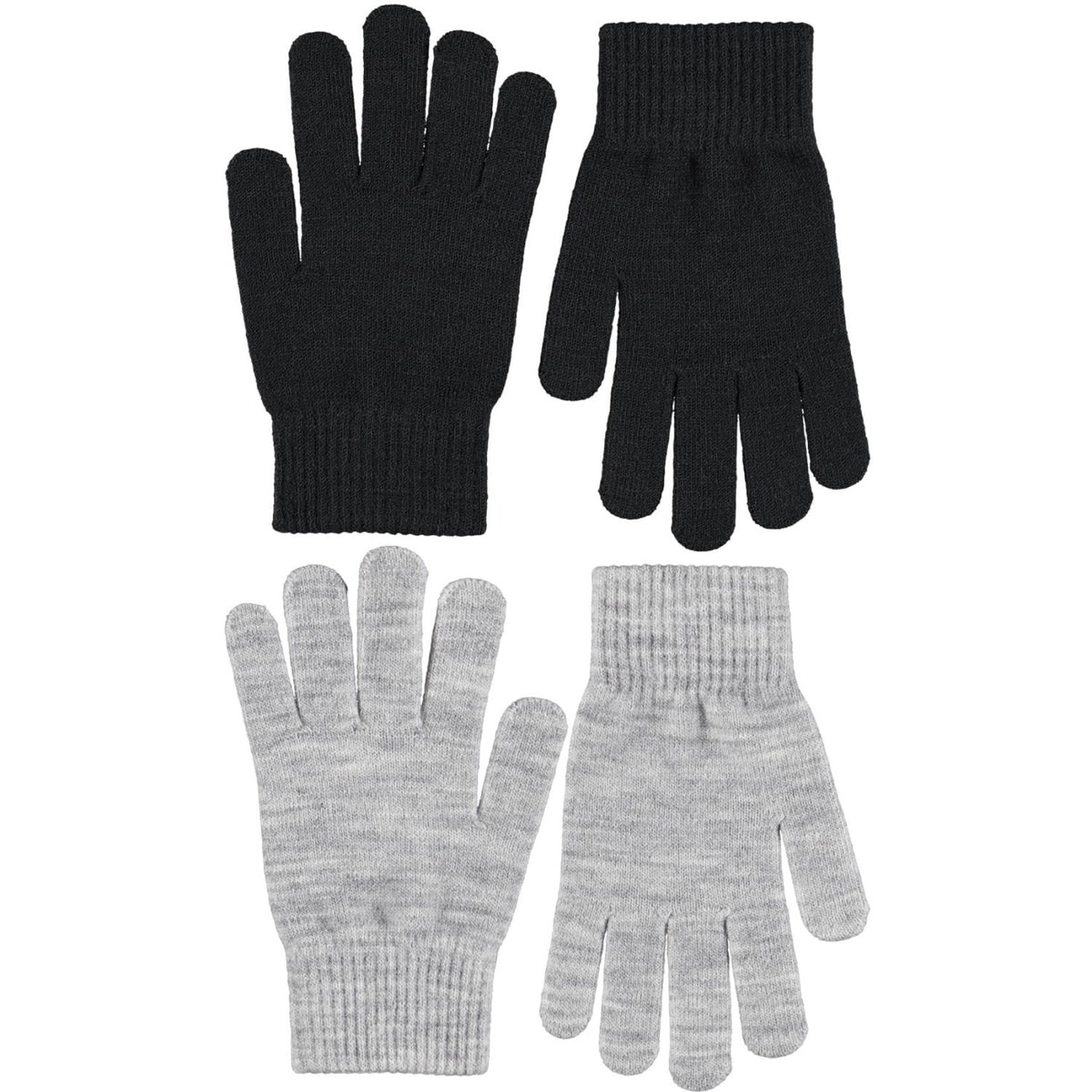Molo Grey Melange Kiddy Wool Gloves