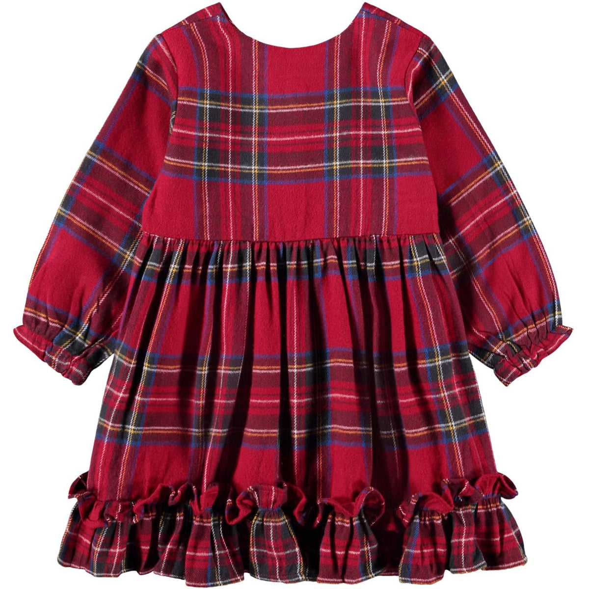 Molo Holiday Check Cele Dress LS