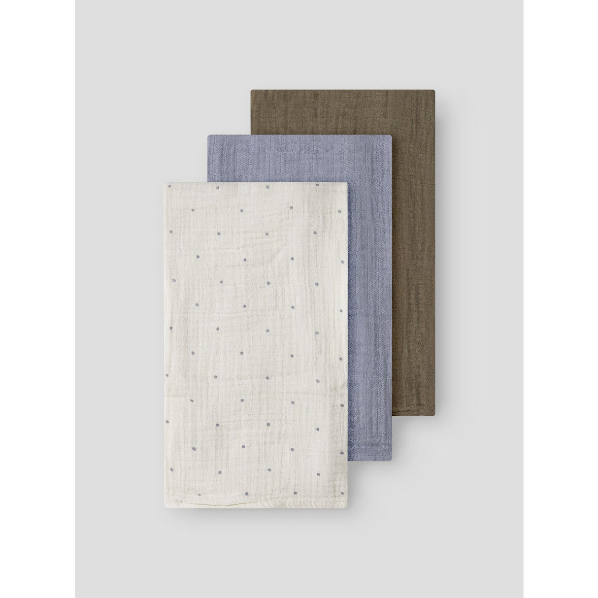 Lil'Atelier Turtledove Sepia Tint/Sleet Nbnisleys 3-Pack Nappies Lil Noos
