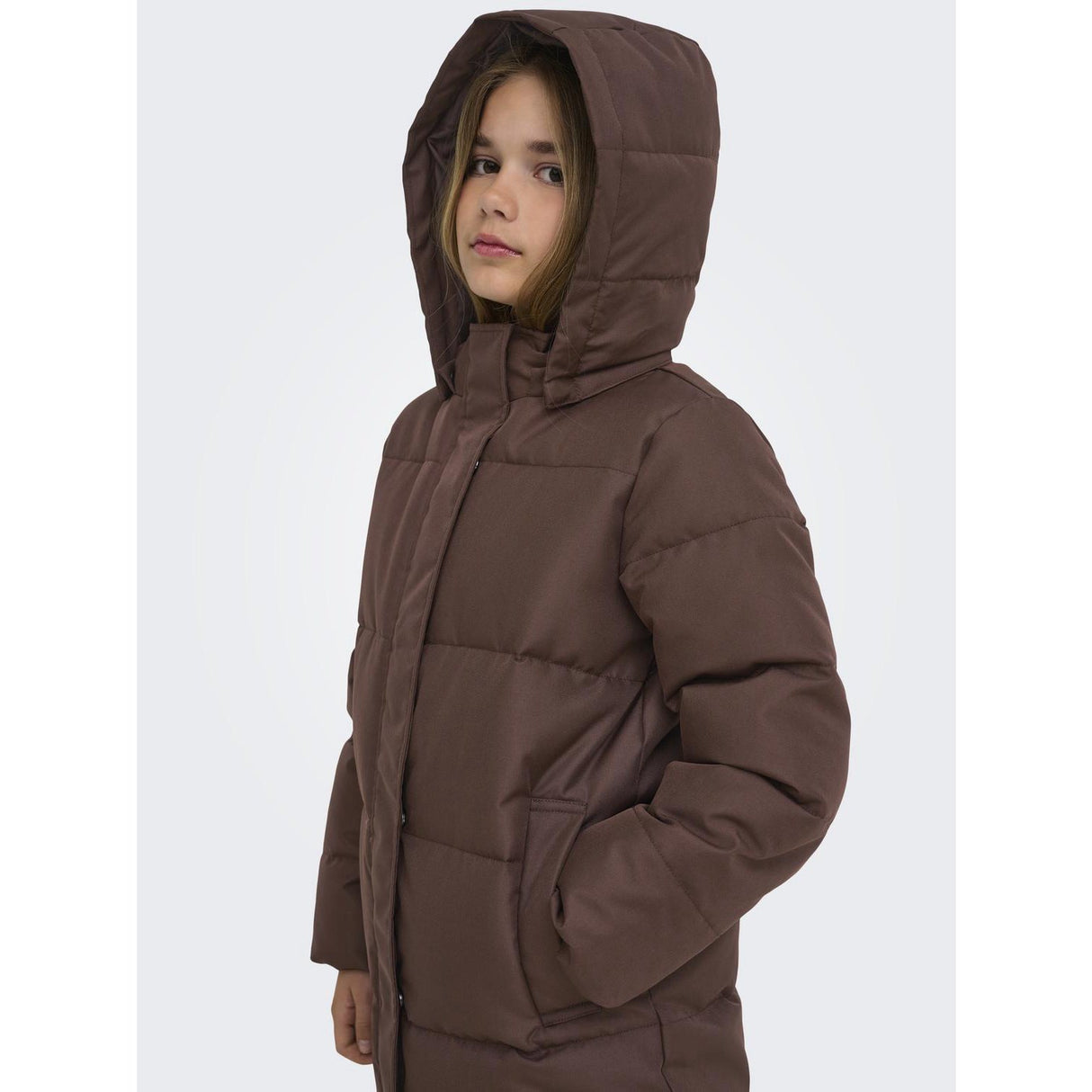 kids ONLY Chestnut Kogirene Life Puffer Coat Otw Noos