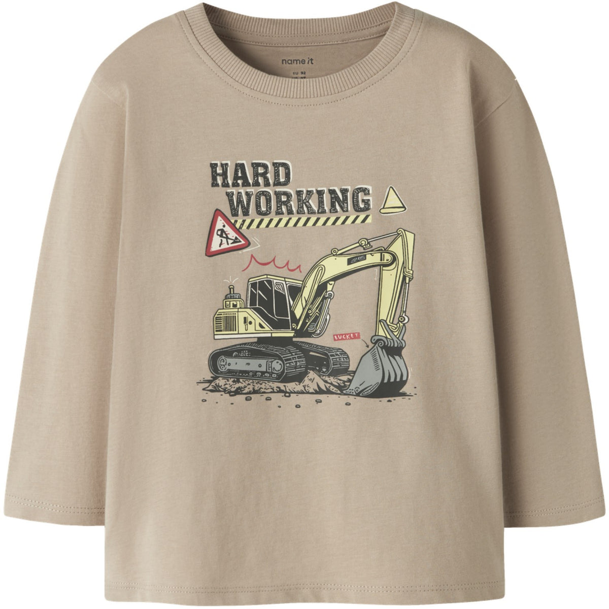 Name It Sesame Hard Working Nmmveldo Ls Nreg Top