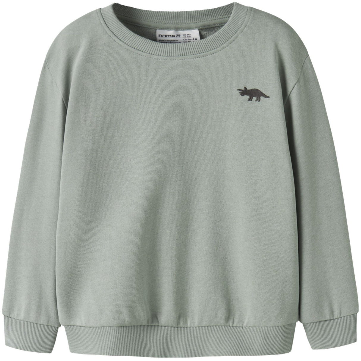 Name It Green Milieu Dino Nmmvallen Ls Nreg Sweat Unb