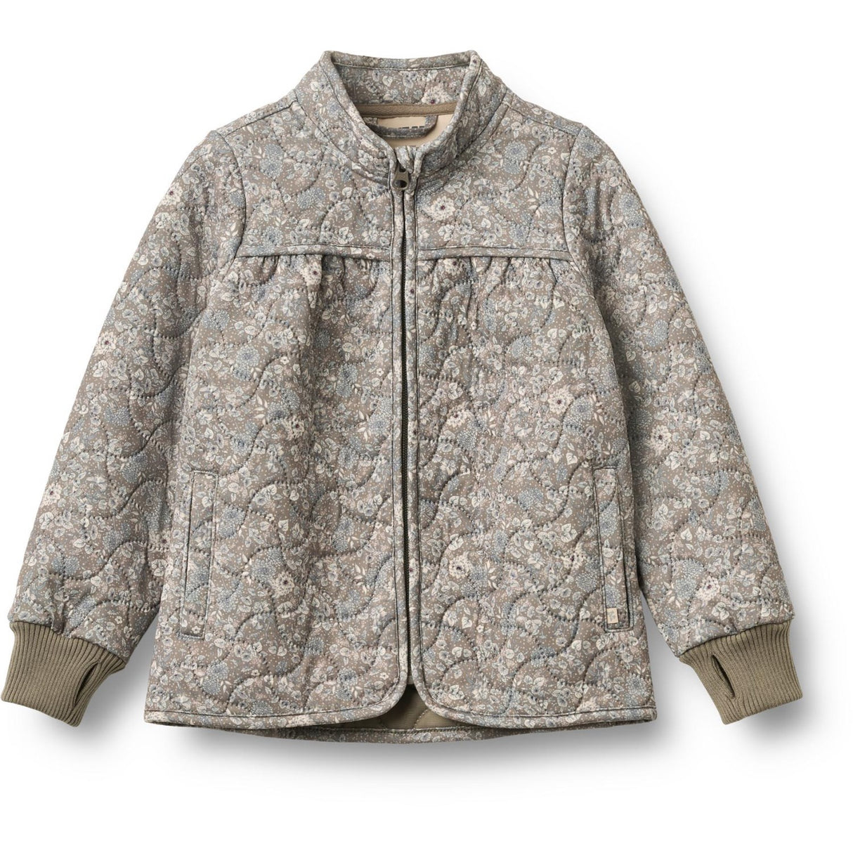 Wheat Grey Stone Flowers Thermo Jacket Thilde