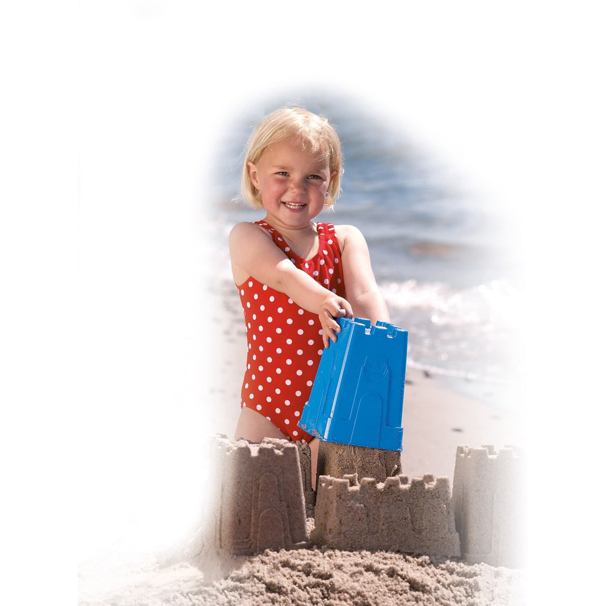 Dantoy Sand Castle Moulds & Shovel Set Ctn.