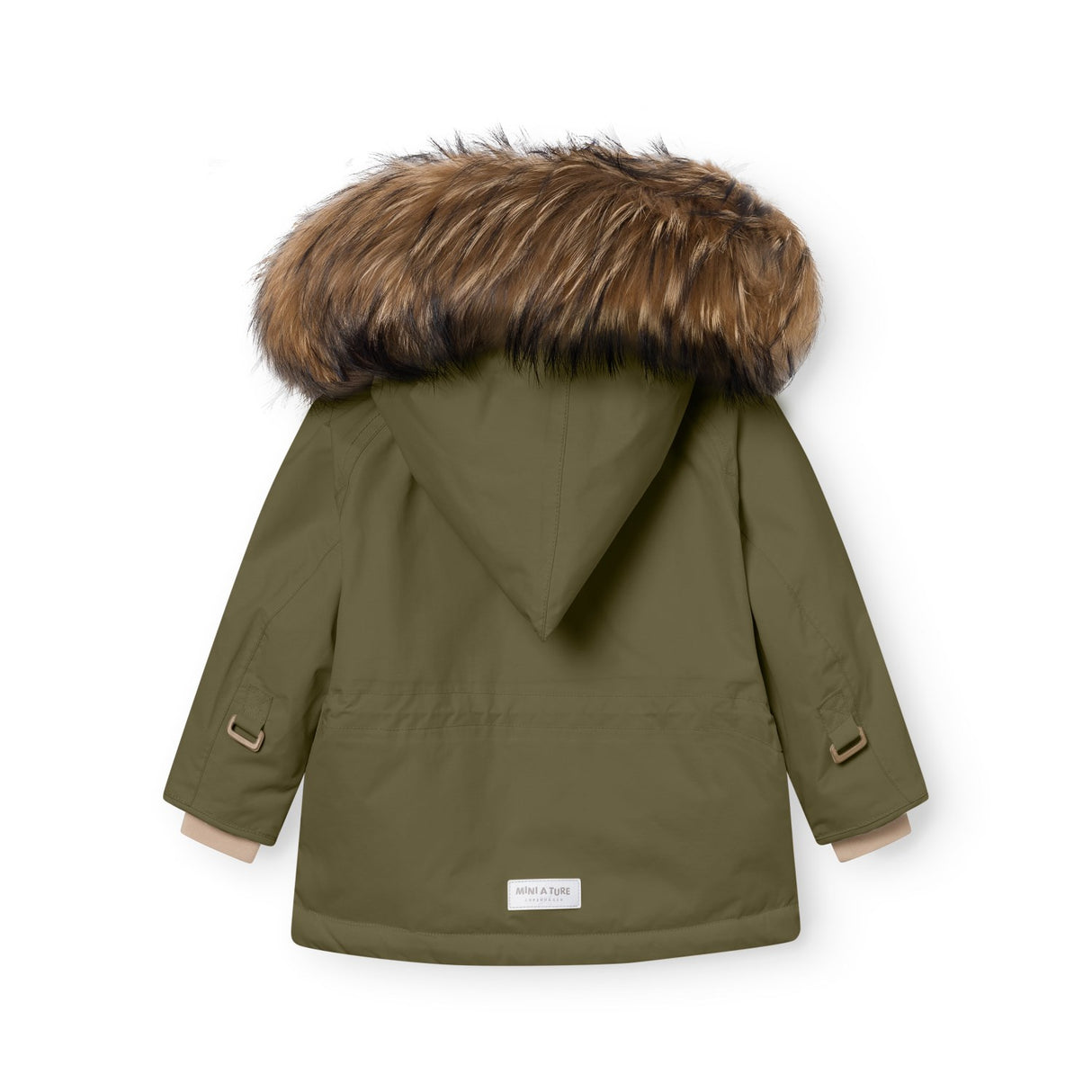 Mini A Ture Kalamata Green Matwang Fleece Lined Winter Jacket Fur. Grs
